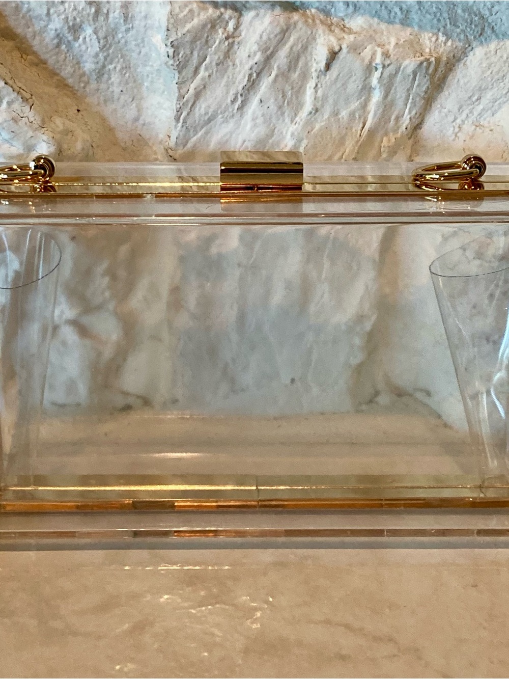 NWT Clear Minaudière crossbody bag/ clutch - Picture 9 of 12
